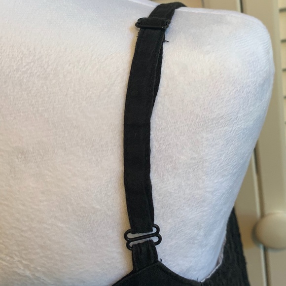 Roxy Black Cotton Eyelet Fully Lined Sundress w/Adjustable Straps size M - Picture 8 of 8